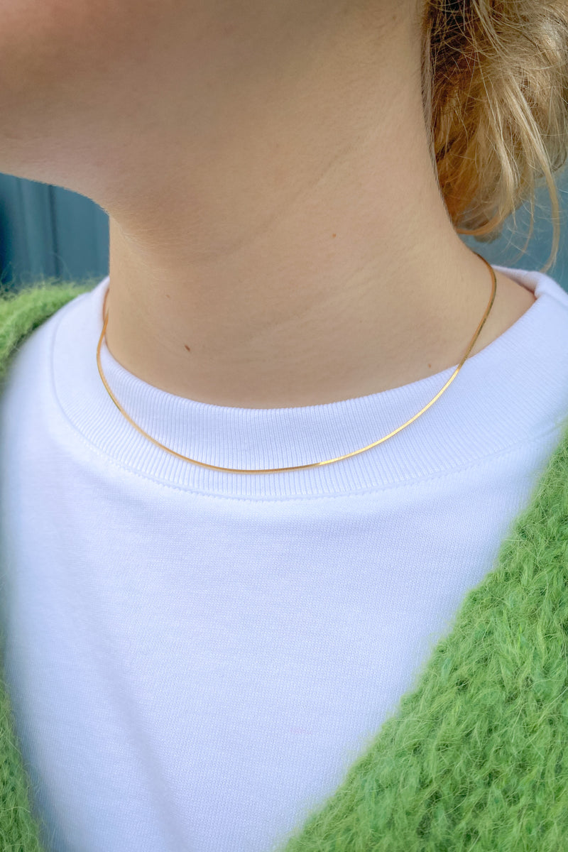 Shyla Thin Snake Chain Necklace - The Mercantile London