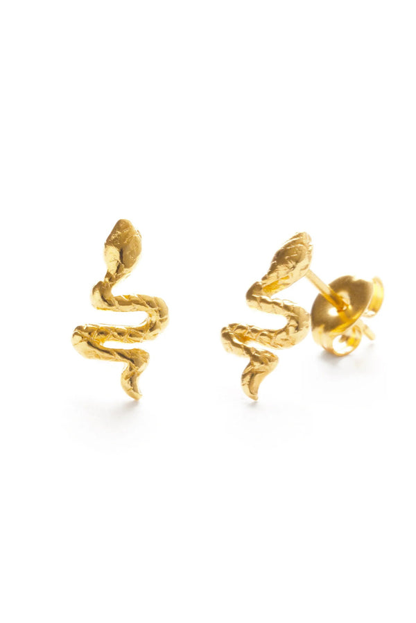 Amano Teeny Tiny Serpent Studs - The Mercantile London