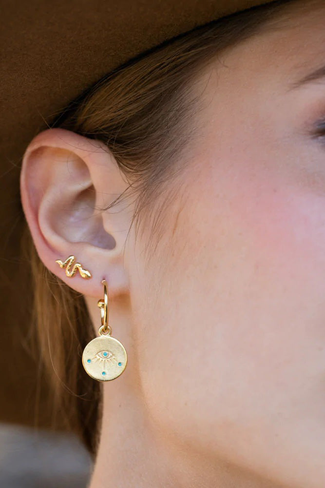 Amano Teeny Tiny Serpent Studs - The Mercantile London