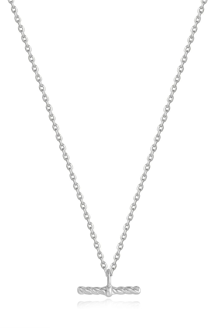 Ania Haie Silver Rope T-Bar Necklace - The Mercantile London