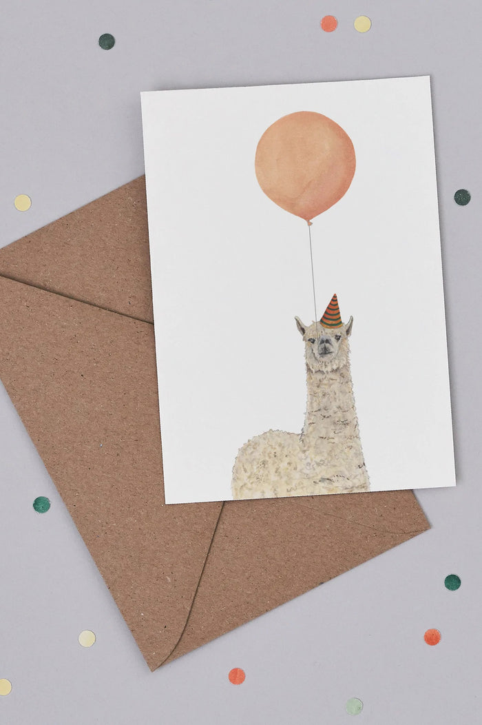 SS22 Mister Peebles Balloon Ilama Card - The Mercantile London