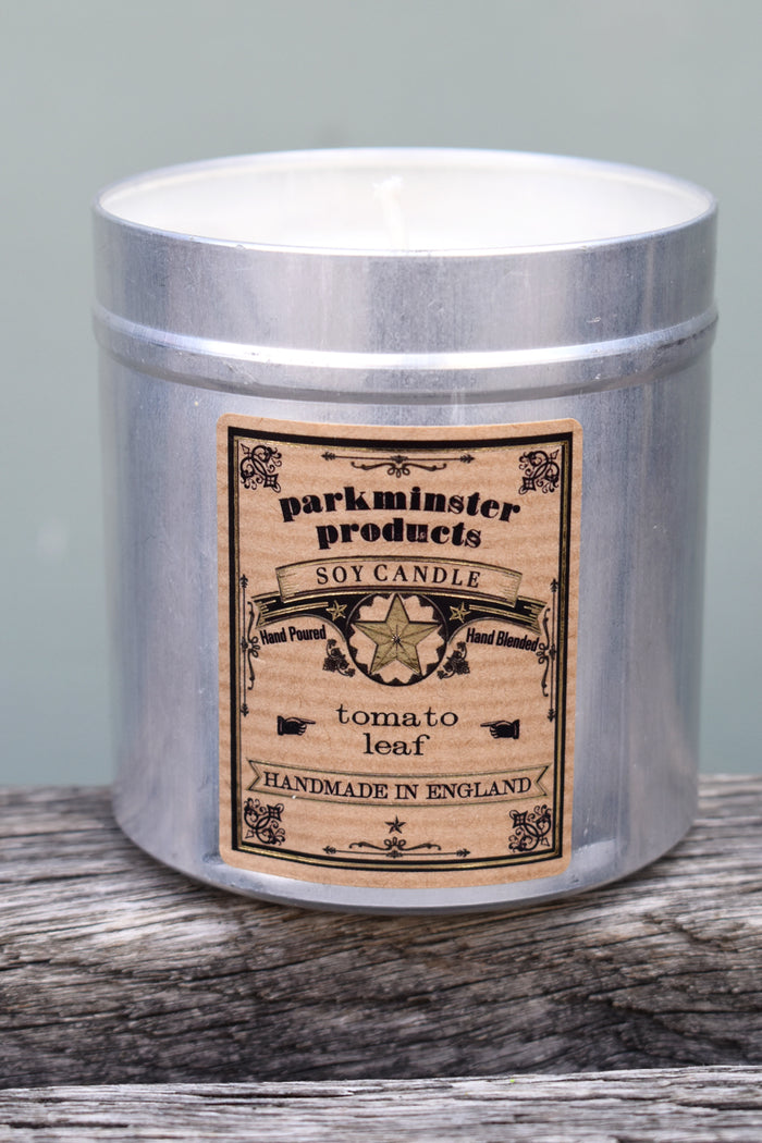 Parkminster Tomato Leaf Tin Candle - The Mercantile London