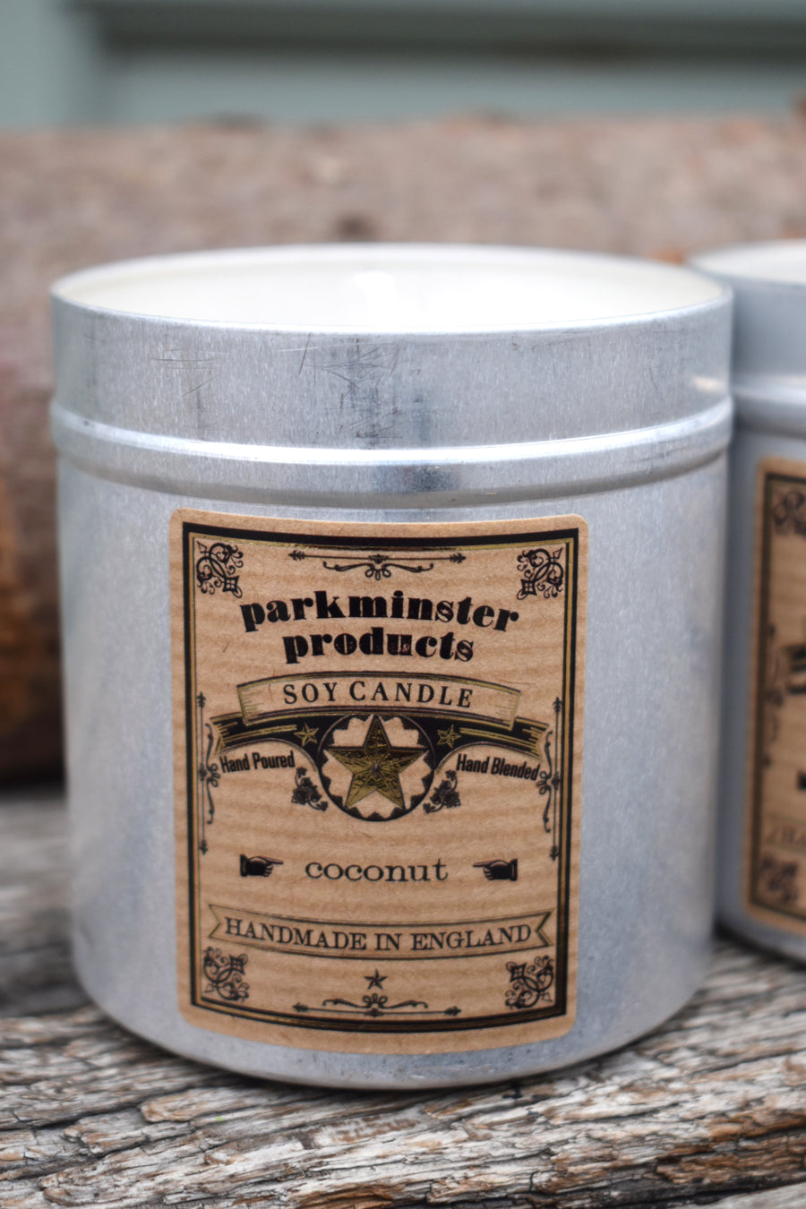 Parkminster Coconut Tin Candle - The Mercantile London