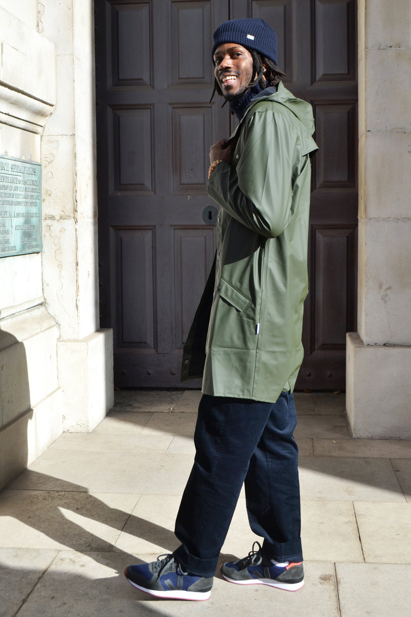 Rains Long Green Jacket - The Mercantile London