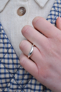 Enamel Copenhagen Small Silver Agnete Ring - The Mercantile London