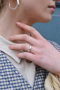 Enamel Copenhagen Small Silver Agnete Ring - The Mercantile London