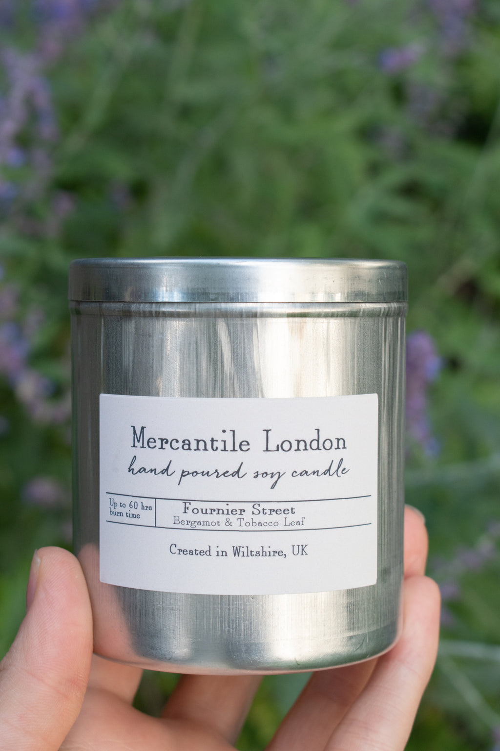 Mercantile London Fournier Street Bergamot And Tobacco Leaf Tin Candle - The Mercantile London