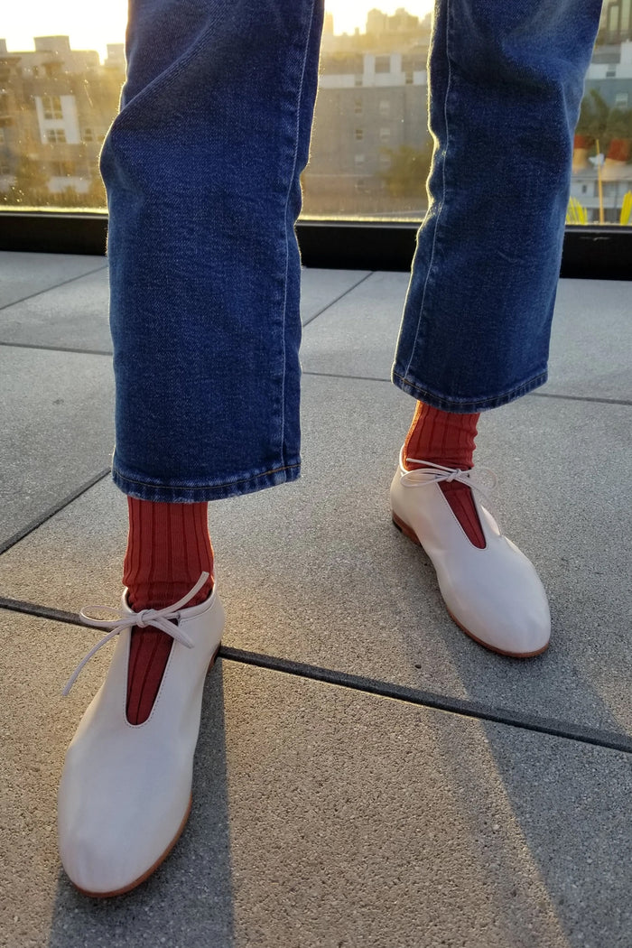 Le Bon Shoppe Her Terracotta Socks - The Mercantile London