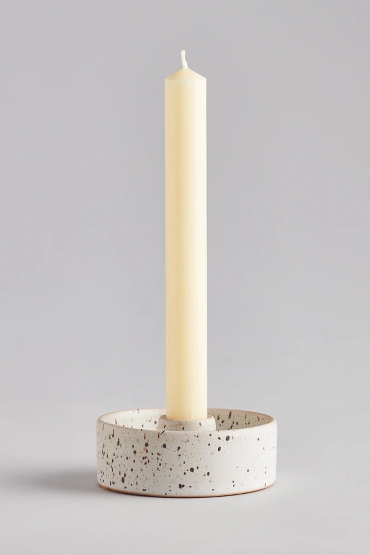St. Eval Speckled Stone Candle Holder - The Mercantile London