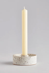 St. Eval Speckled Stone Candle Holder - The Mercantile London