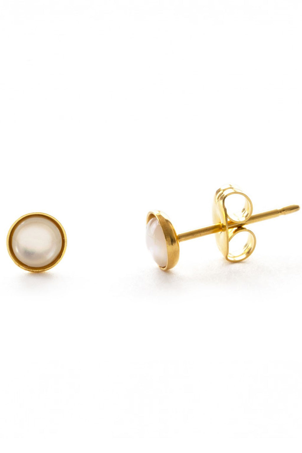 Amano Mother Of Pearl Studs - The Mercantile London