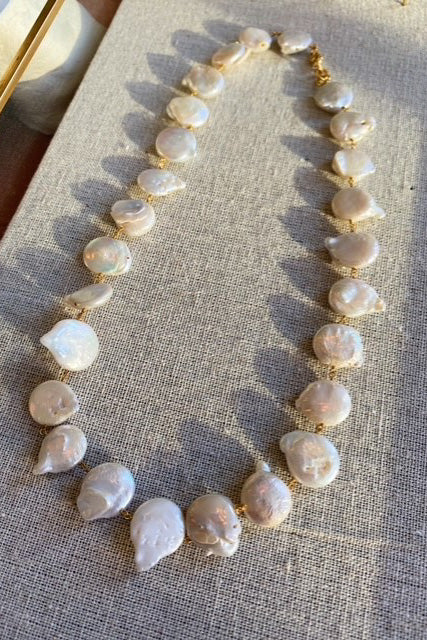 SS21 Shyla Hermania Pearl Necklace - The Mercantile London