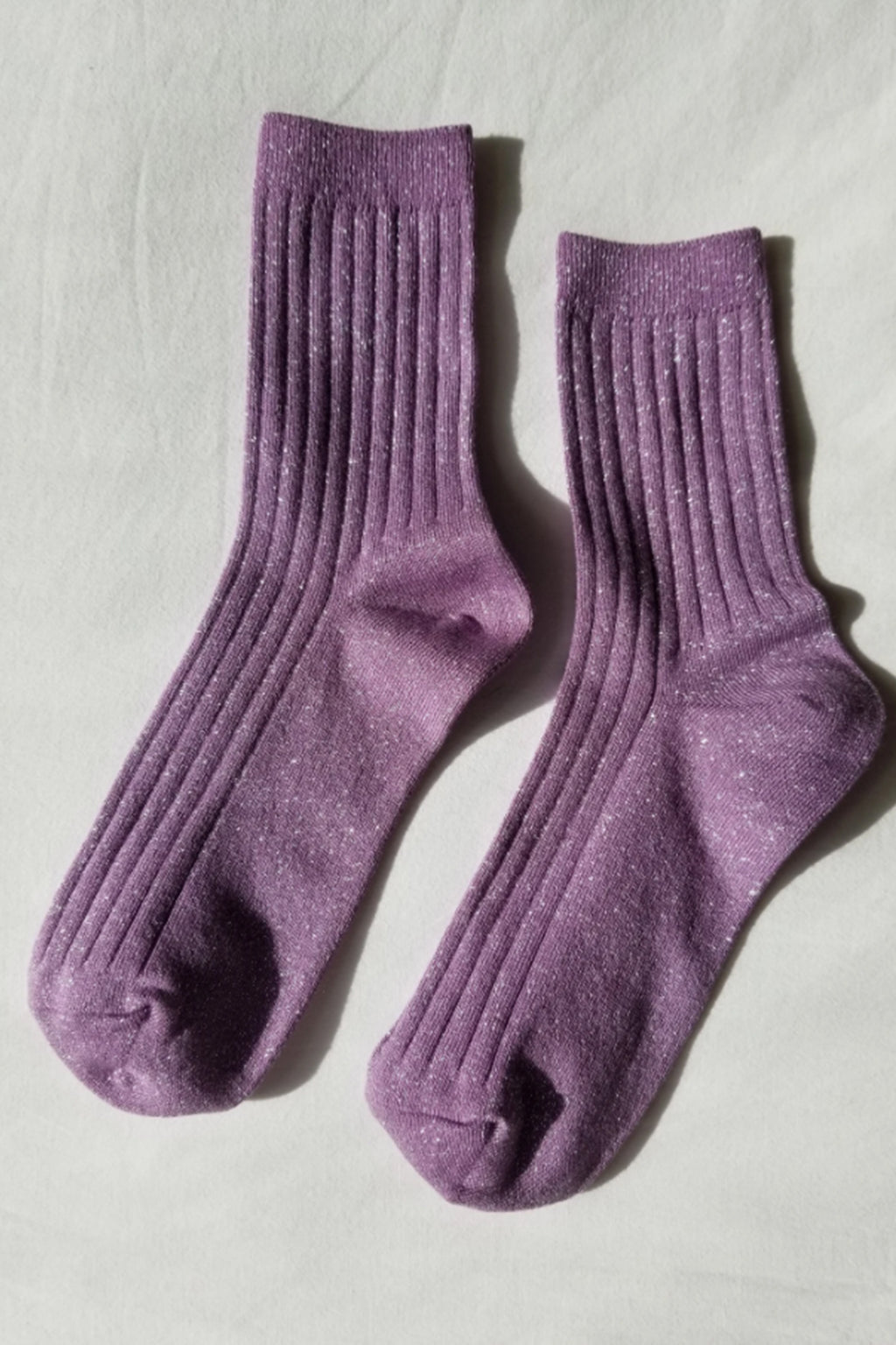 Le Bon Shoppe Her Lilac Glitter Socks - The Mercantile London