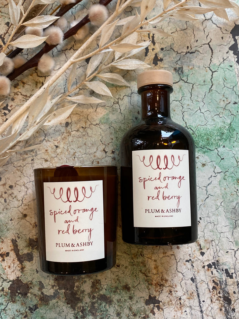 Plum & Ashby Spiced Orange & Red Berry Diffuser & Votive Set - The Mercantile London