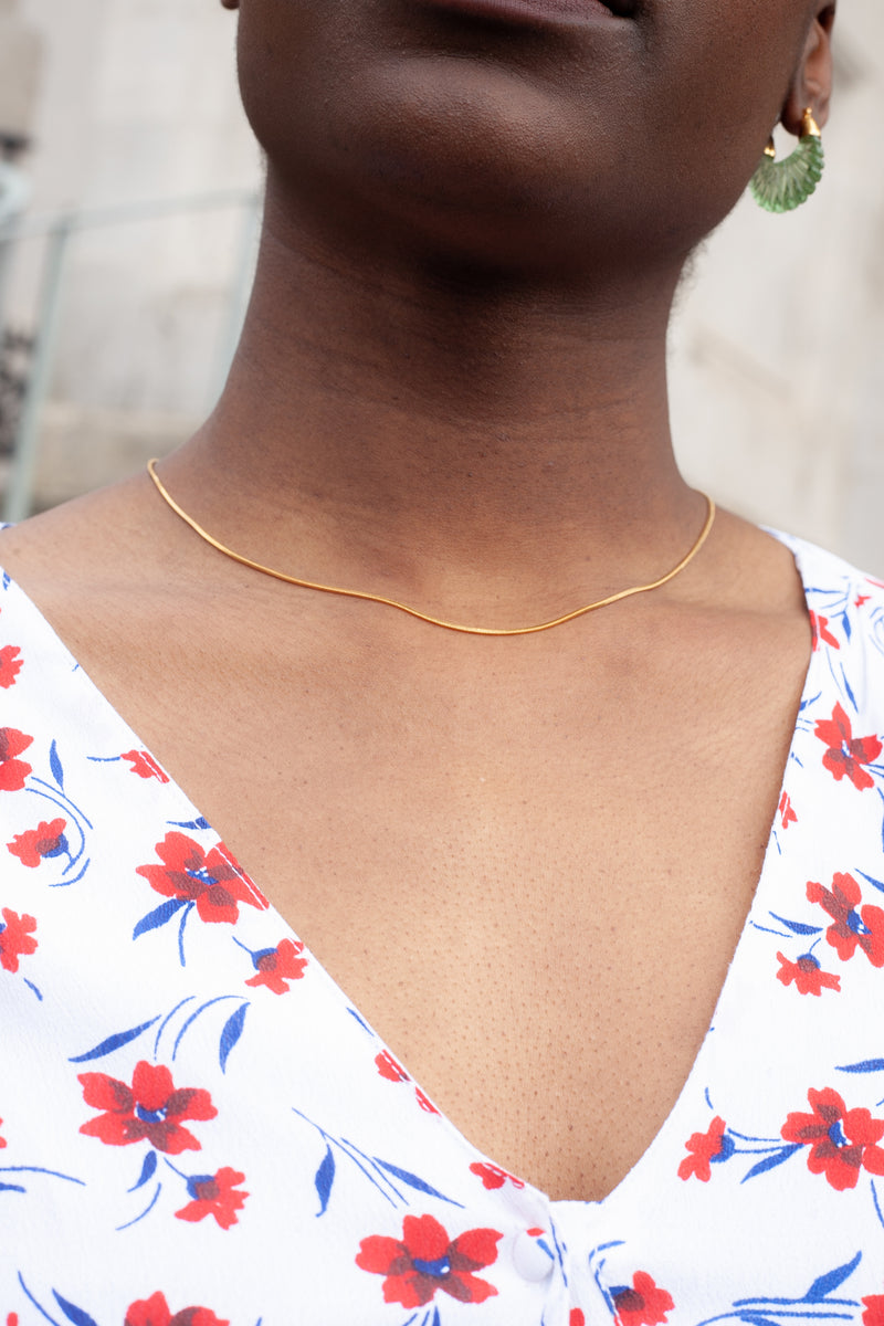 Shyla Thin Snake Chain Necklace - The Mercantile London