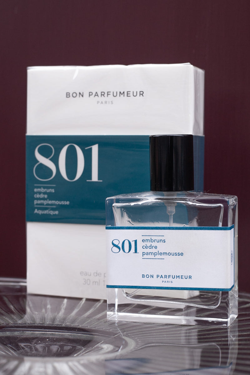 Bon Parfumeur 801 Sea Spray, Cedar, Grapefruit Aquatic Perfume - The Mercantile London