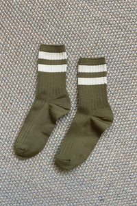 Le Bon Shoppe Her Varsity Fern Socks - The Mercantile London