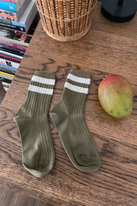 Le Bon Shoppe Her Varsity Fern Socks - The Mercantile London