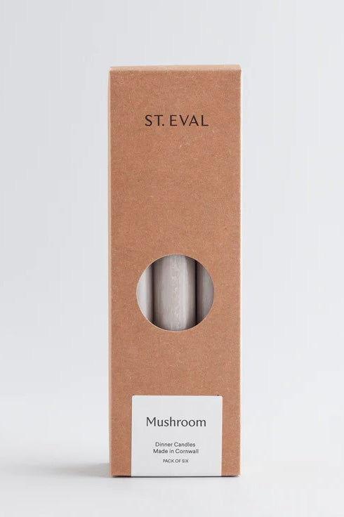 SS23 St. Eval Atlantic Mushroom Dinner Candles - The Mercantile London