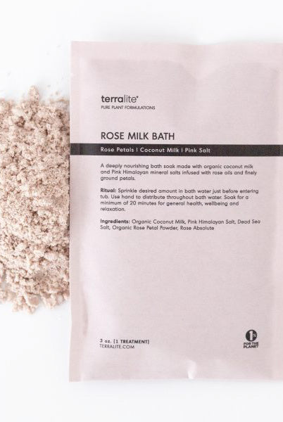 Organic Rose Milk Bath Soak - The Mercantile London