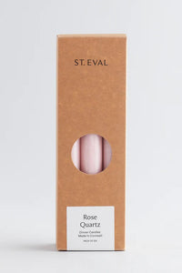 AW22 St. Eval Rose Quartz Dinner Candles - The Mercantile London