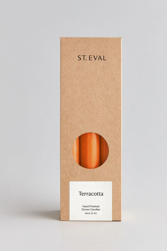 St. Eval Terracotta Dinner Candles - The Mercantile London