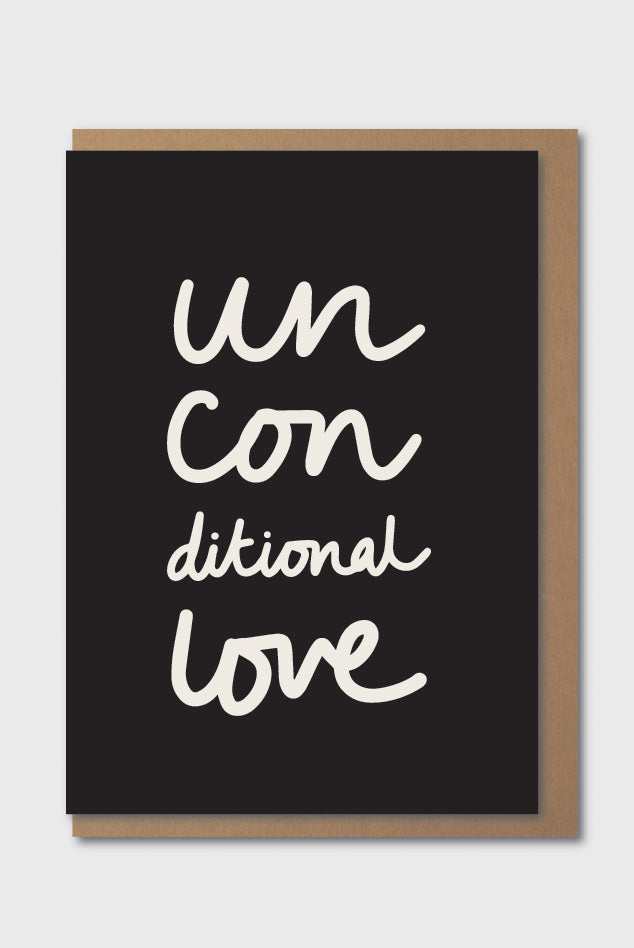 Kinshipped Unconditional Love Black Card - The Mercantile London