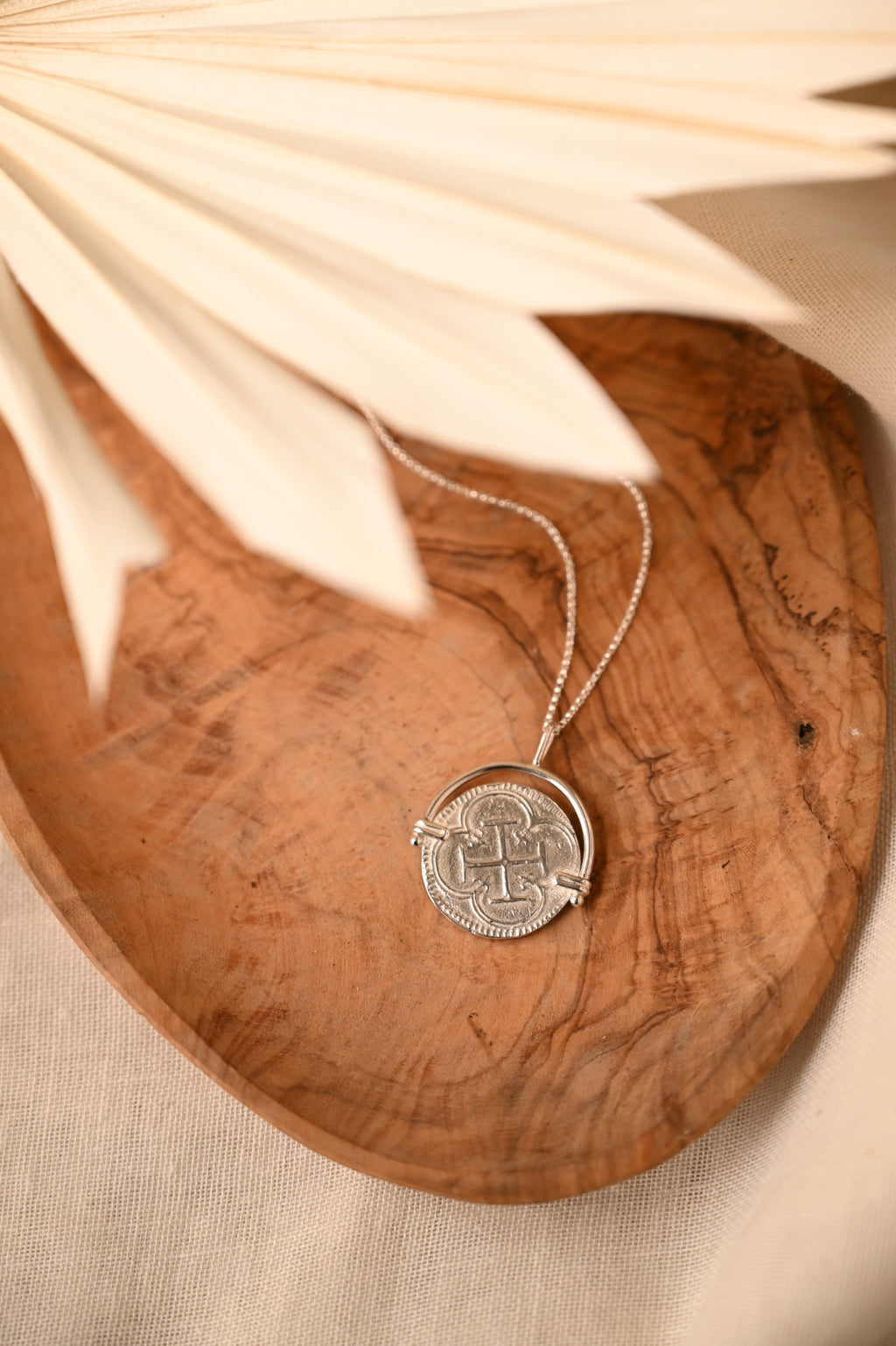 Wild Fawn Silver Tesoro Coin Medallion Necklace - The Mercantile London