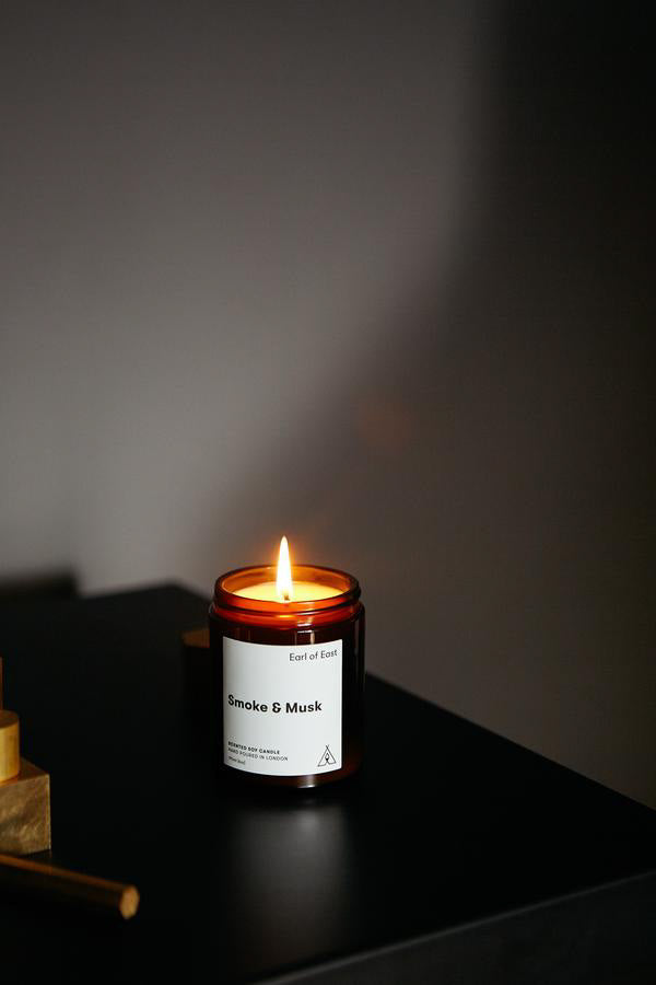 AW21 Earl of East Smoke & Musk Candle - The Mercantile London