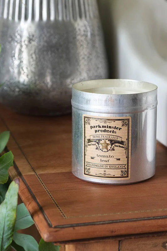 Parkminster Tomato Leaf Tin Candle - The Mercantile London