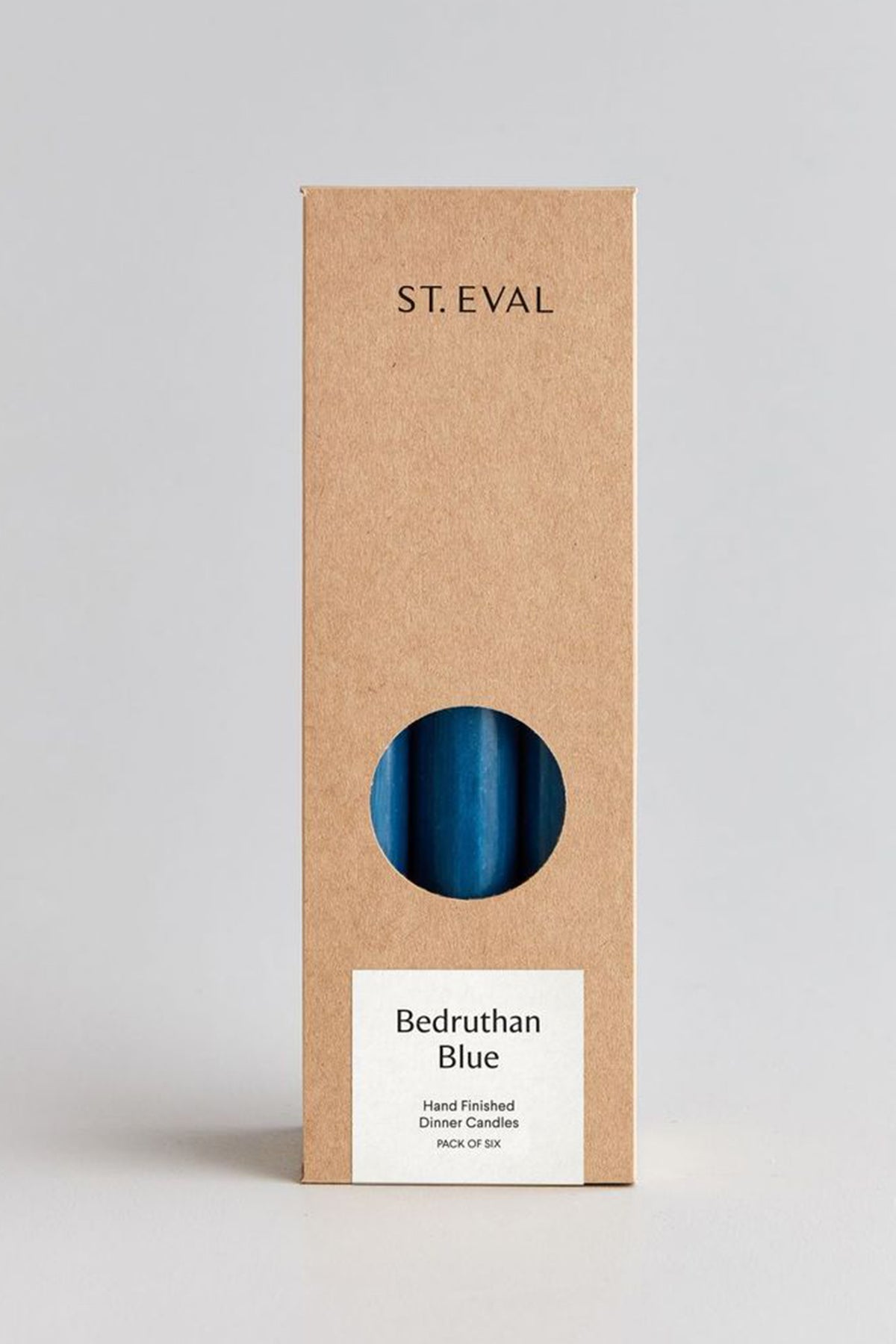 St. Eval Bedruthan Blue Dinner Candles - The Mercantile London