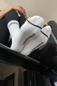 Le Bon Shoppe Boyfriend Classic White Socks - The Mercantile London