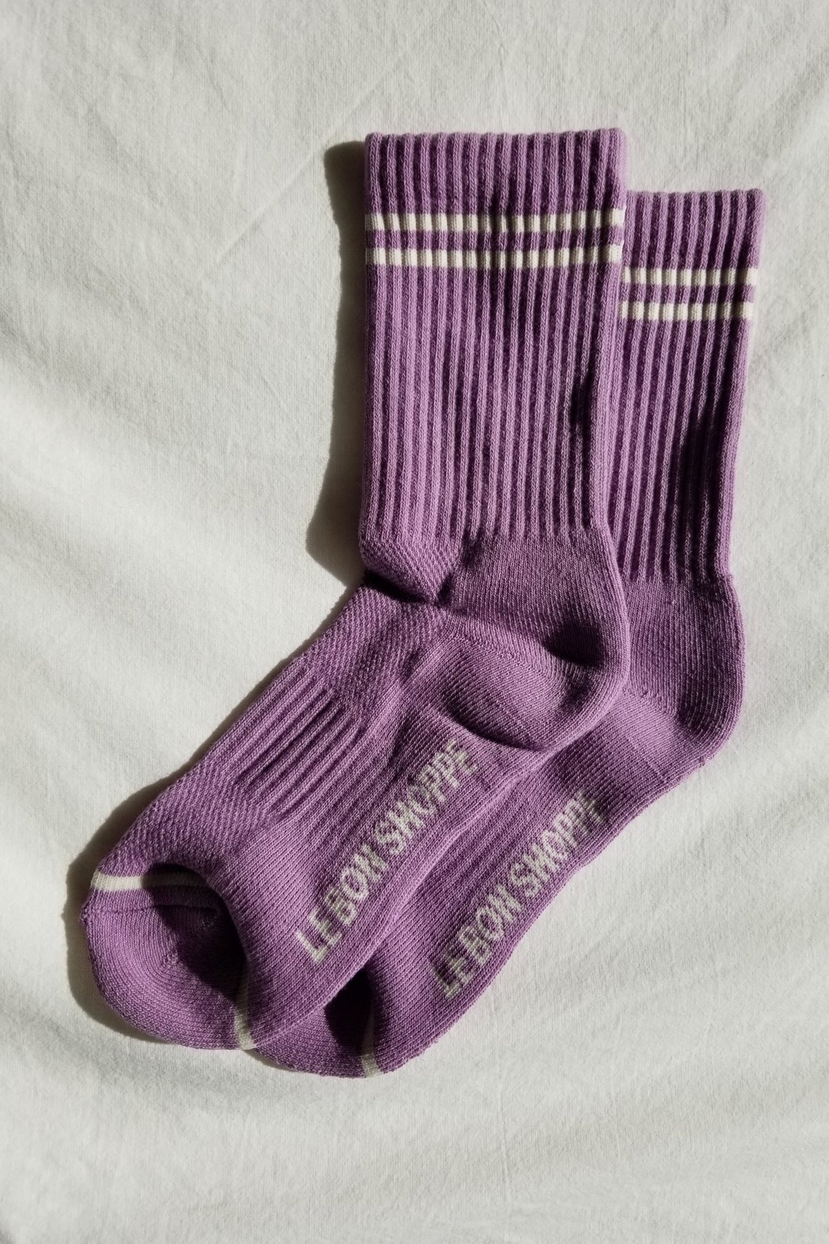 Le Bon Shoppe Boyfriend Grape Socks - The Mercantile London