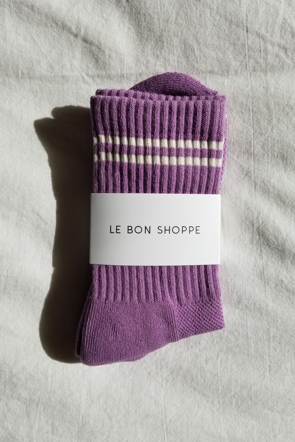 Le Bon Shoppe Boyfriend Grape Socks - The Mercantile London