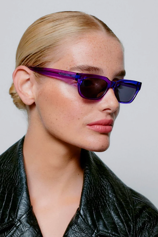 A Kjaerbede Bror Purple Transparent Sunglasses - The Mercantile London