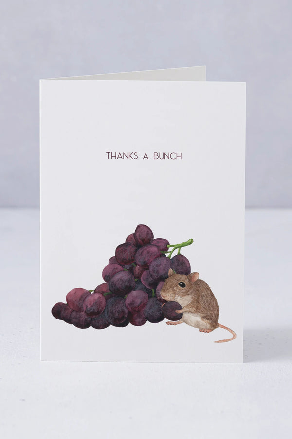 Mister Peebles Thanks A Bunch Card - The Mercantile London