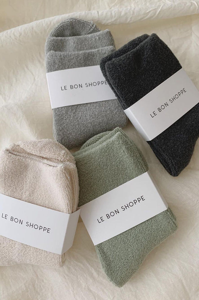 Le Bon Shoppe Cloud Charcoal Socks - The Mercantile London