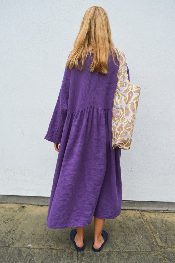 April Meets October Picnic Jacaranda Dress - The Mercantile London