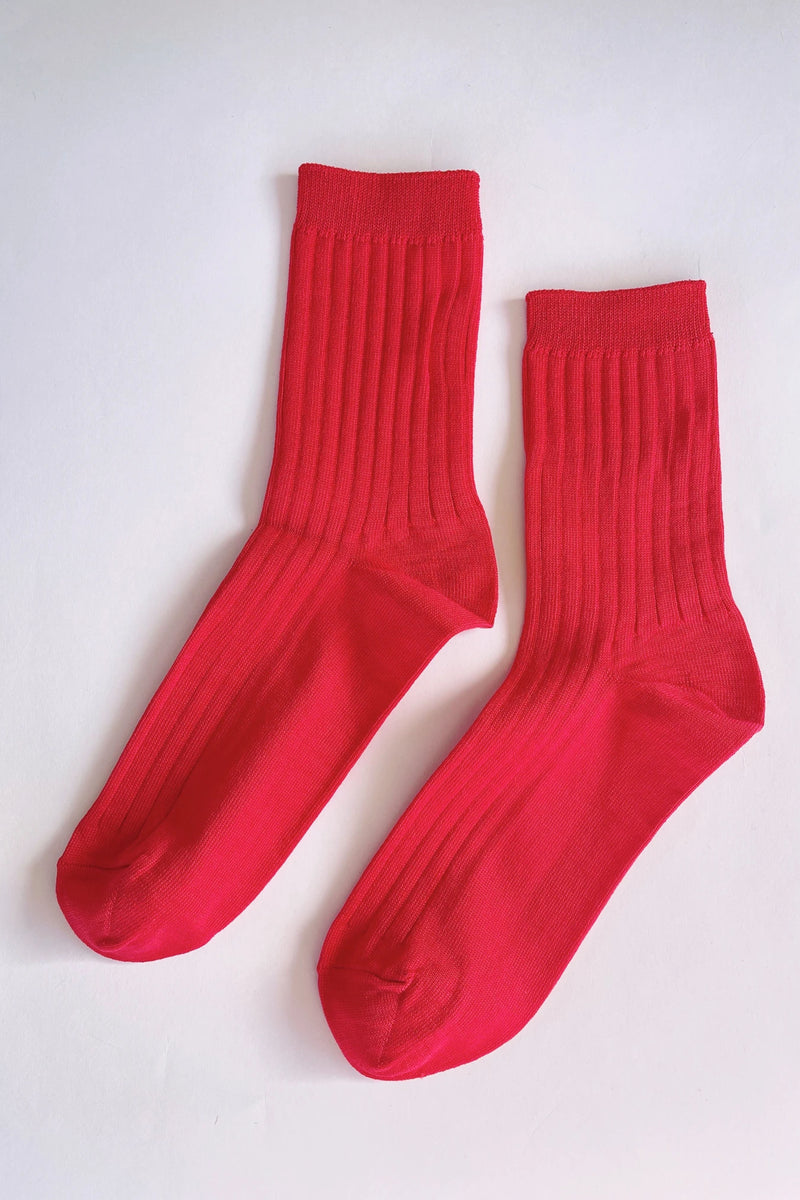 Le Bon Shoppe Her Classic Red Socks - The Mercantile London