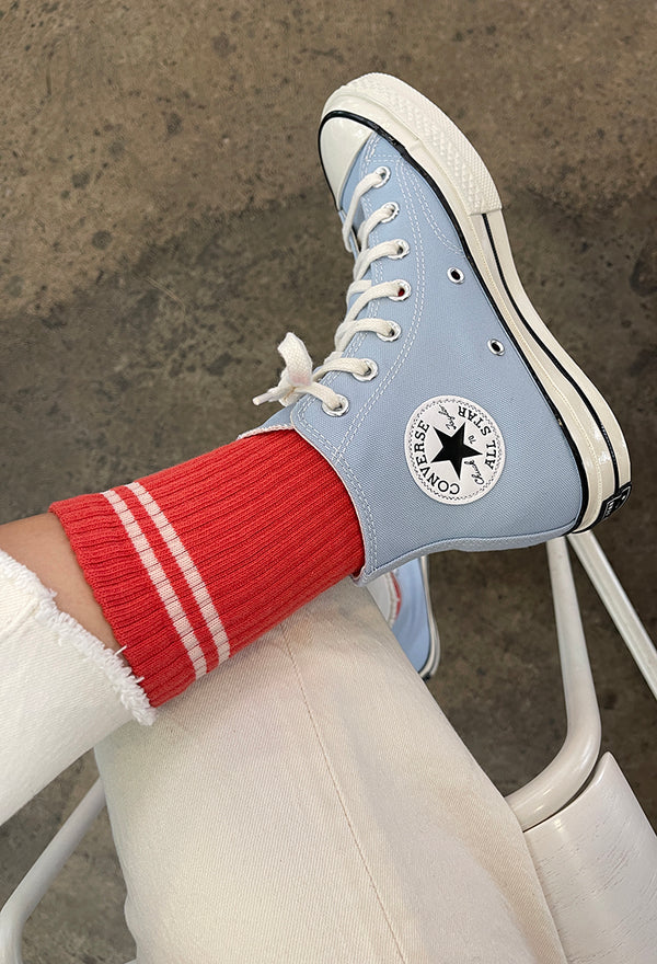 Le Bon Shoppe Coral Boyfriend Socks - The Mercantile London