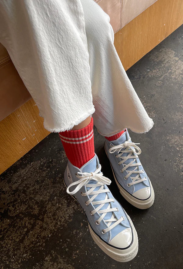 Le Bon Shoppe Coral Boyfriend Socks - The Mercantile London