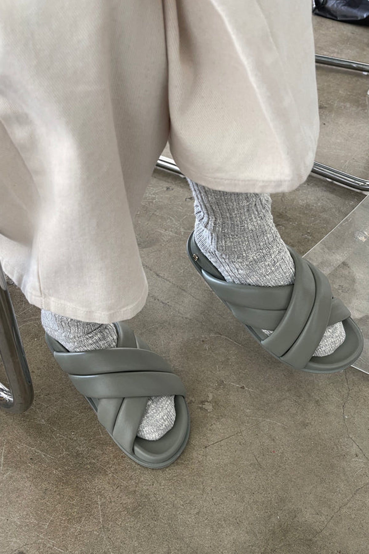 Le Bon Shoppe Cottage Heather Grey Socks - The Mercantile London