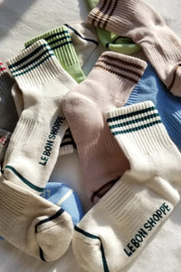 Le Bon Shoppe Girlfriend Egret Socks - The Mercantile London