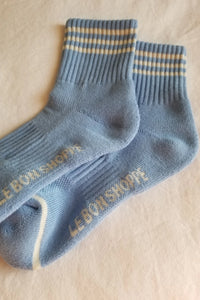 Le Bon Shoppe Girlfriend Parisian Blue Socks - The Mercantile London