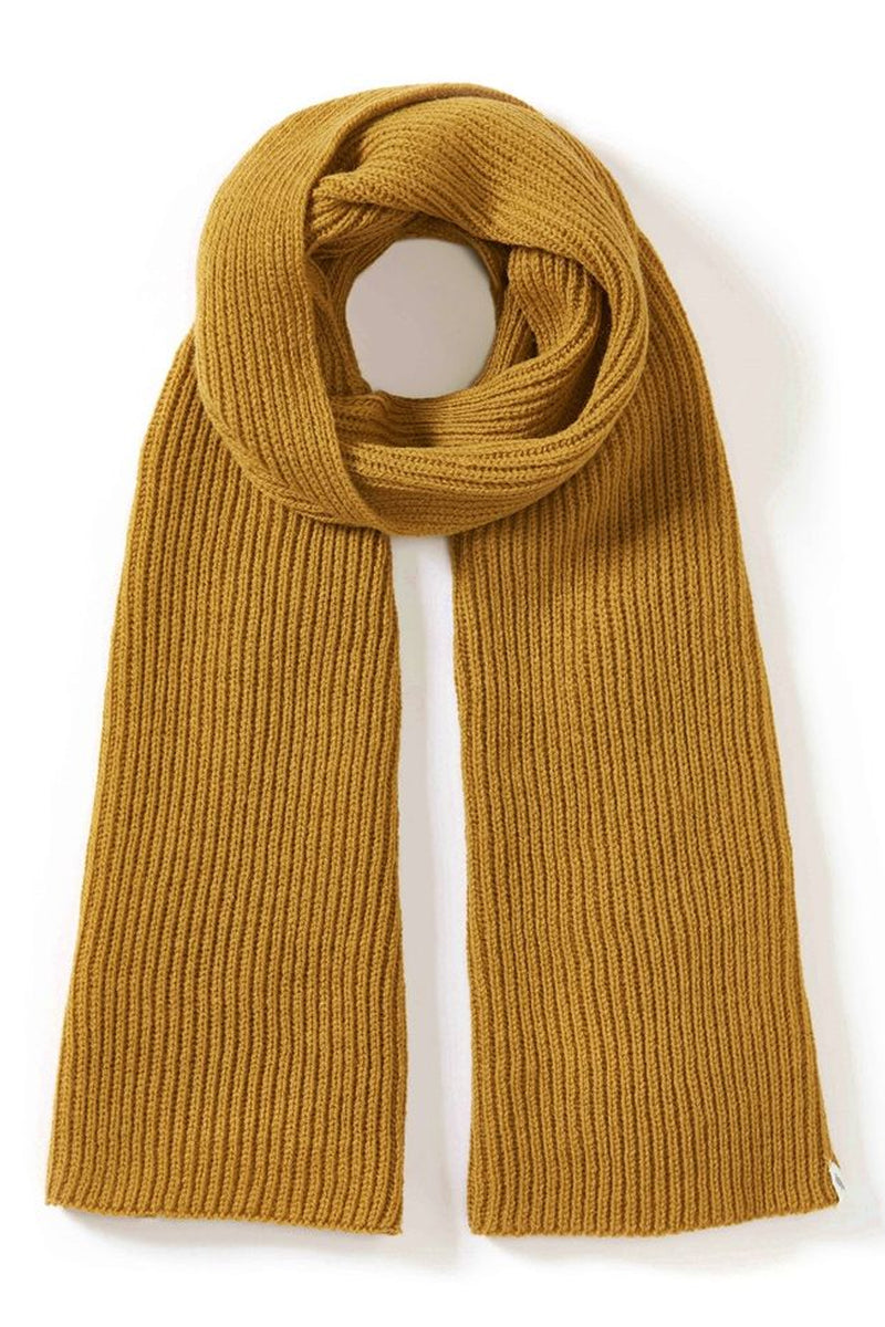Peregrine Wheat Porter Ribbed Scarf - The Mercantile London
