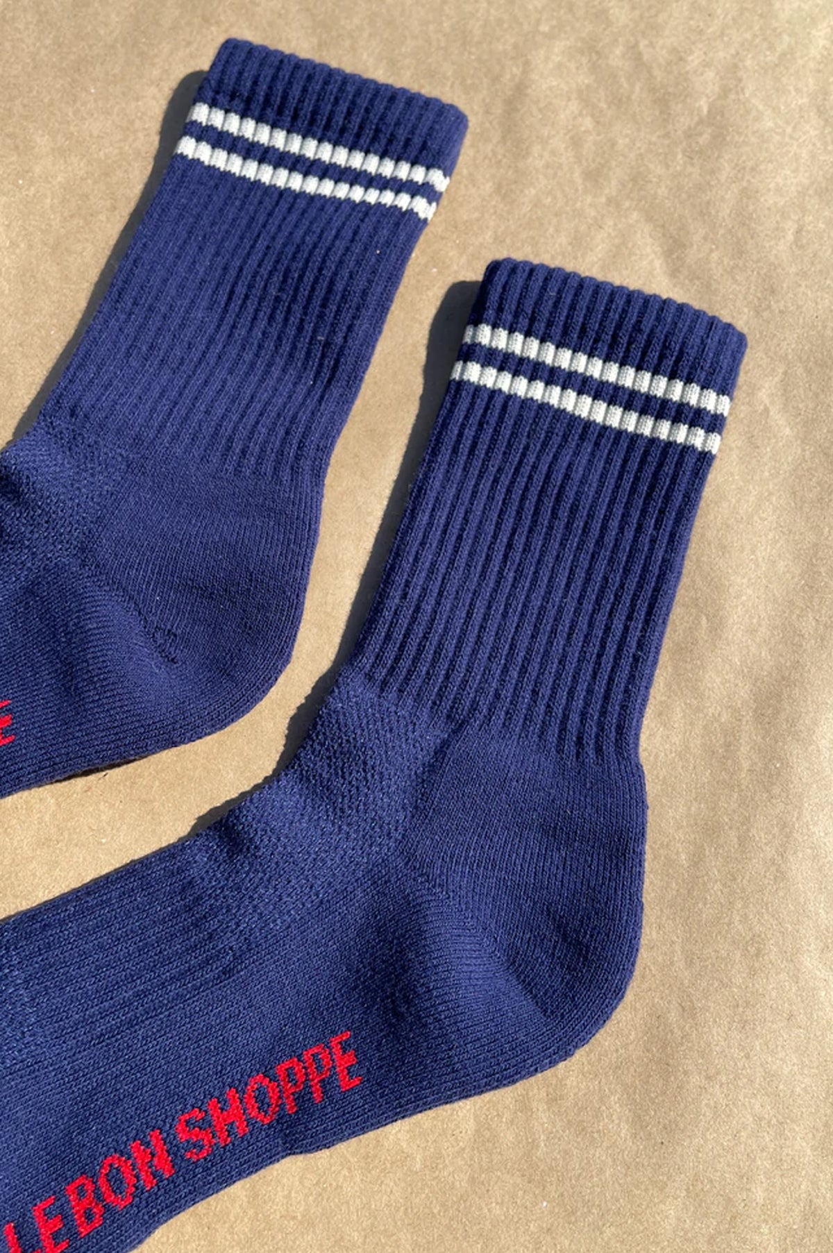 Le Bon Shoppe Boyfriend Navy Socks - The Mercantile London