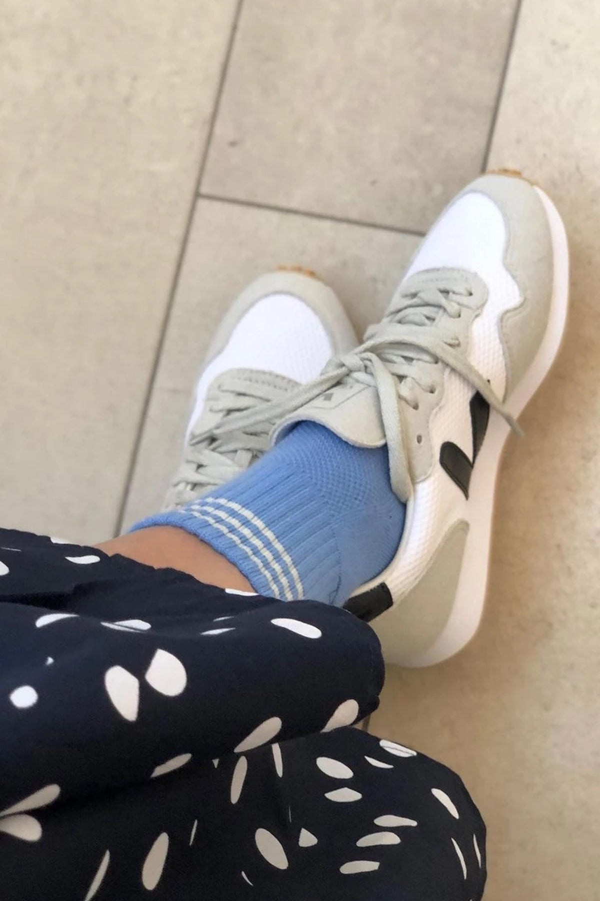 Le Bon Shoppe Girlfriend Parisian Blue Socks - The Mercantile London