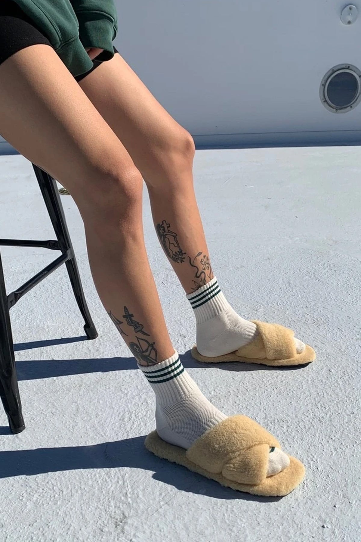 Le Bon Shoppe Girlfriend Egret Socks - The Mercantile London