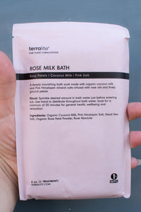 Organic Rose Milk Bath Soak - The Mercantile London