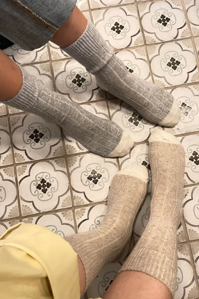 Le Bon Shoppe Cashmere Fawn Socks - The Mercantile London
